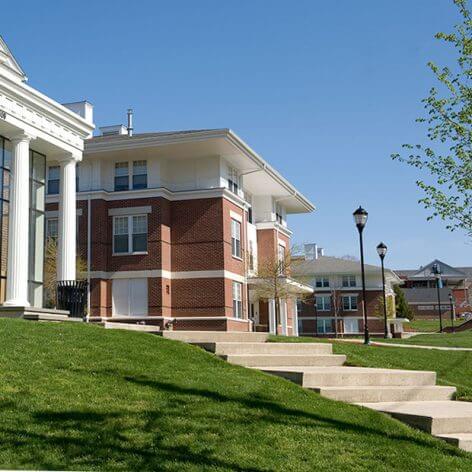 the Fels Student Center front entrance