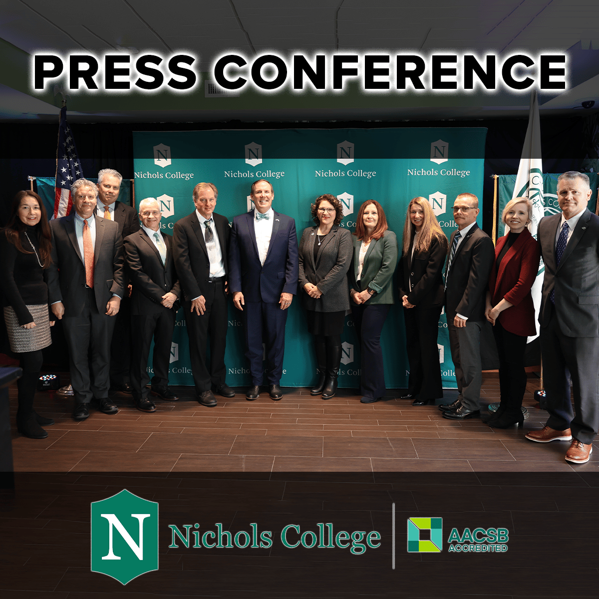 "A historic day" Nichols College holds press conference on AACSB