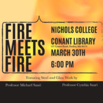Flyer for Fire Meets Fire Art Show, optimized for square