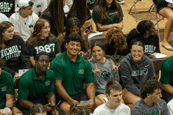 Students at convocation