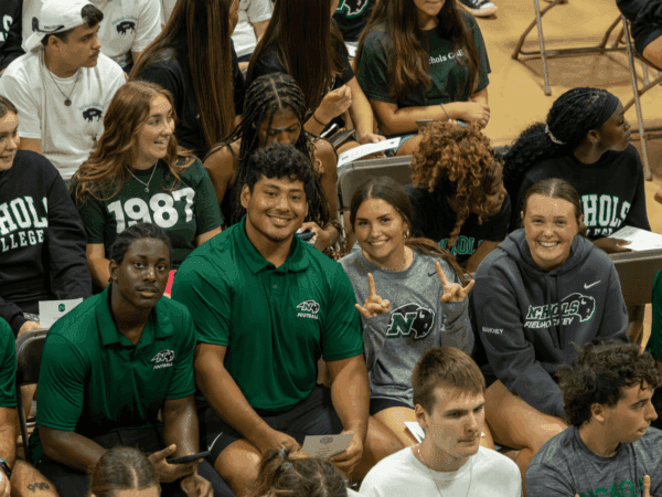 Students at convocation