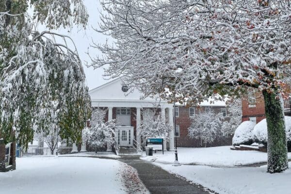 Conant Library in the Winter