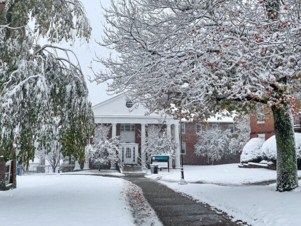 Conant Library in the Winter