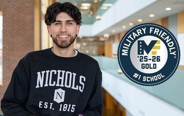 Nichols student veteran Ryan Leary