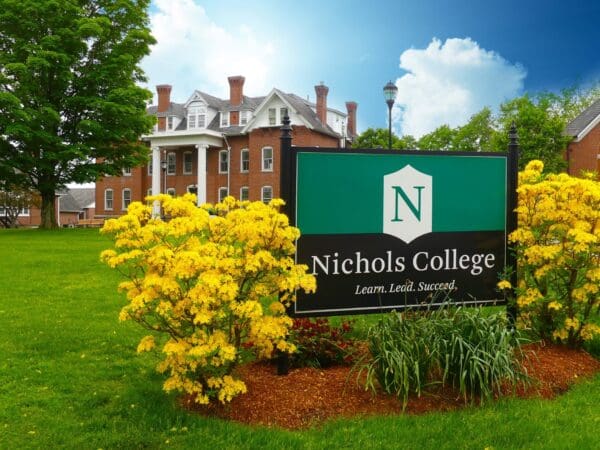 Nichols College campus sign